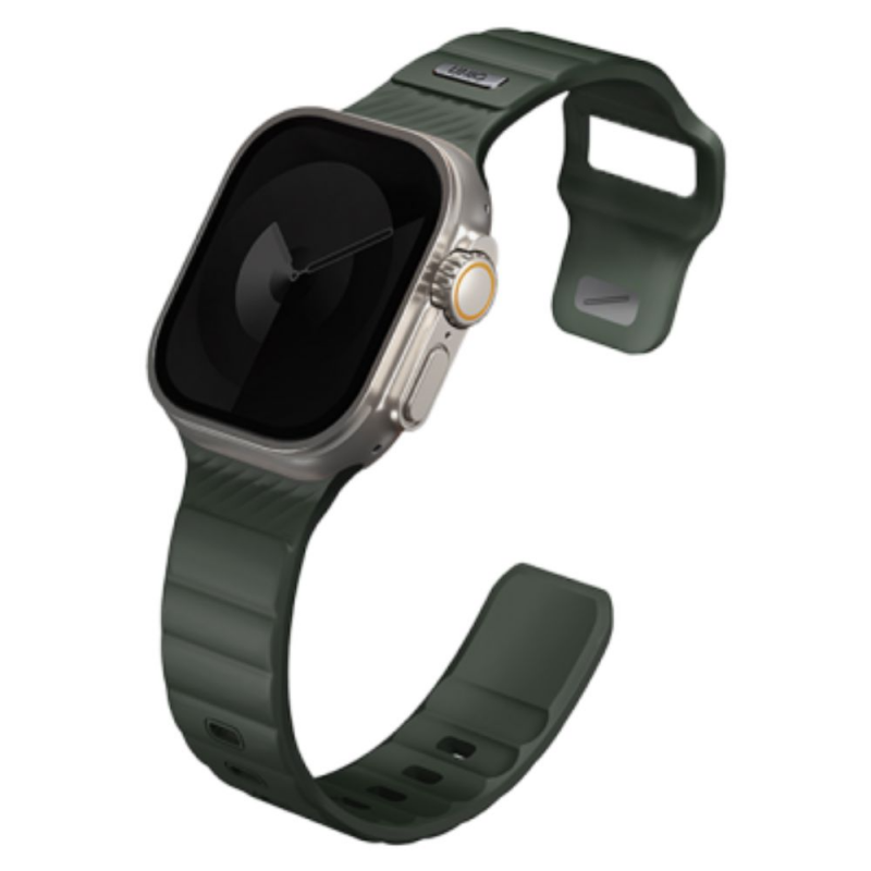 UNIQ STRIDE FKM RUBBER Apple Watch Strap 49/45/44/42MM - MOSS GREEN (GREEN)