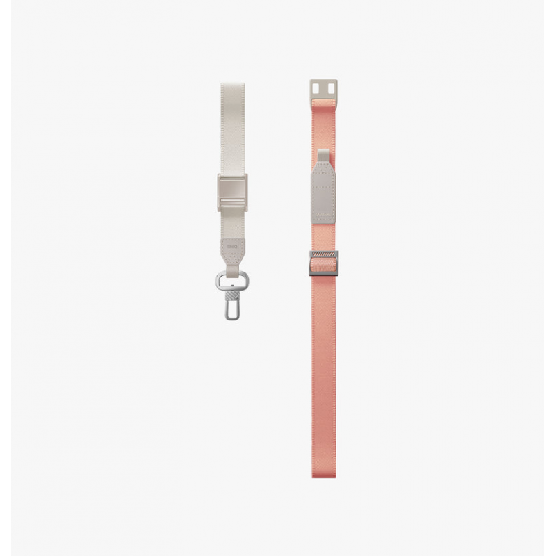 UNIQ Vista Duo 2-in-1 Lanyard and Hand Strap - Peach (Peach/Beige)