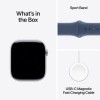 Apple Watch S10 Cellular 46mm Silver Aluminium with Denim Sport Band – M/L